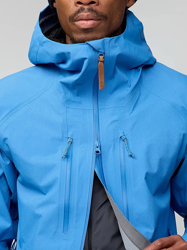 FJÄLLRÄVEN | Giacca da trekking da uomo Keb 3L GTX con cappuccio | Blu