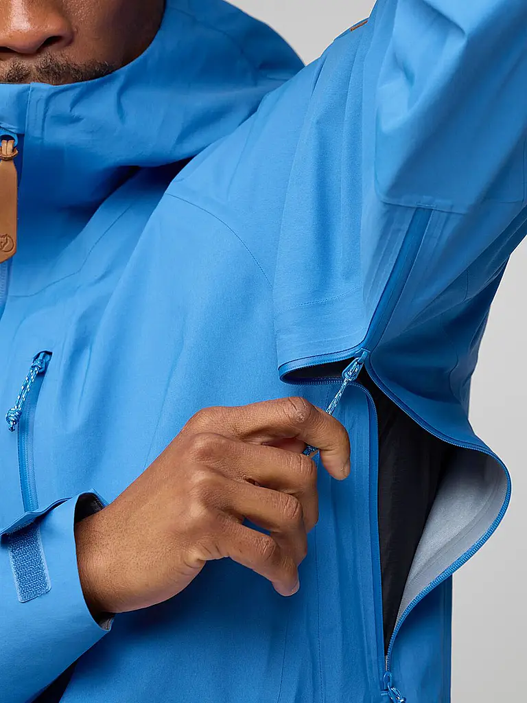 FJÄLLRÄVEN | Giacca da trekking da uomo Keb 3L GTX con cappuccio | Blu