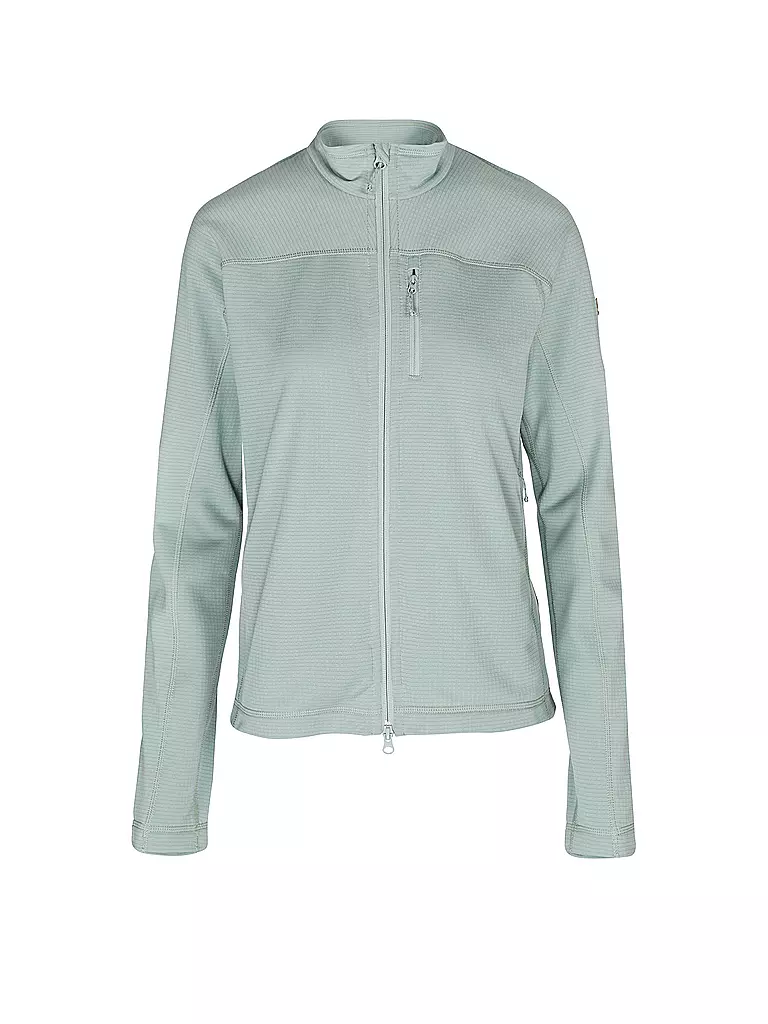 FJÄLLRÄVEN | Giacca in pile da donna Abisko Lite Fleece Jacket W | Verde chiaro
