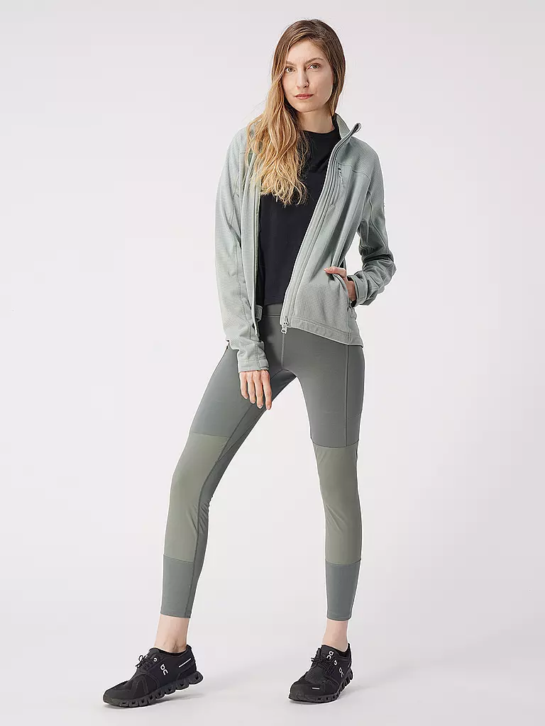 FJÄLLRÄVEN | Giacca in pile da donna Abisko Lite Fleece Jacket W | Verde chiaro