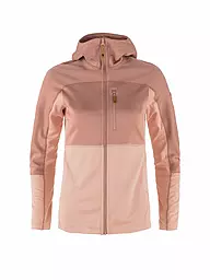 FJÄLLRÄVEN | Giacca in pile da donna Abisko Trail con cappuccio | Rosa