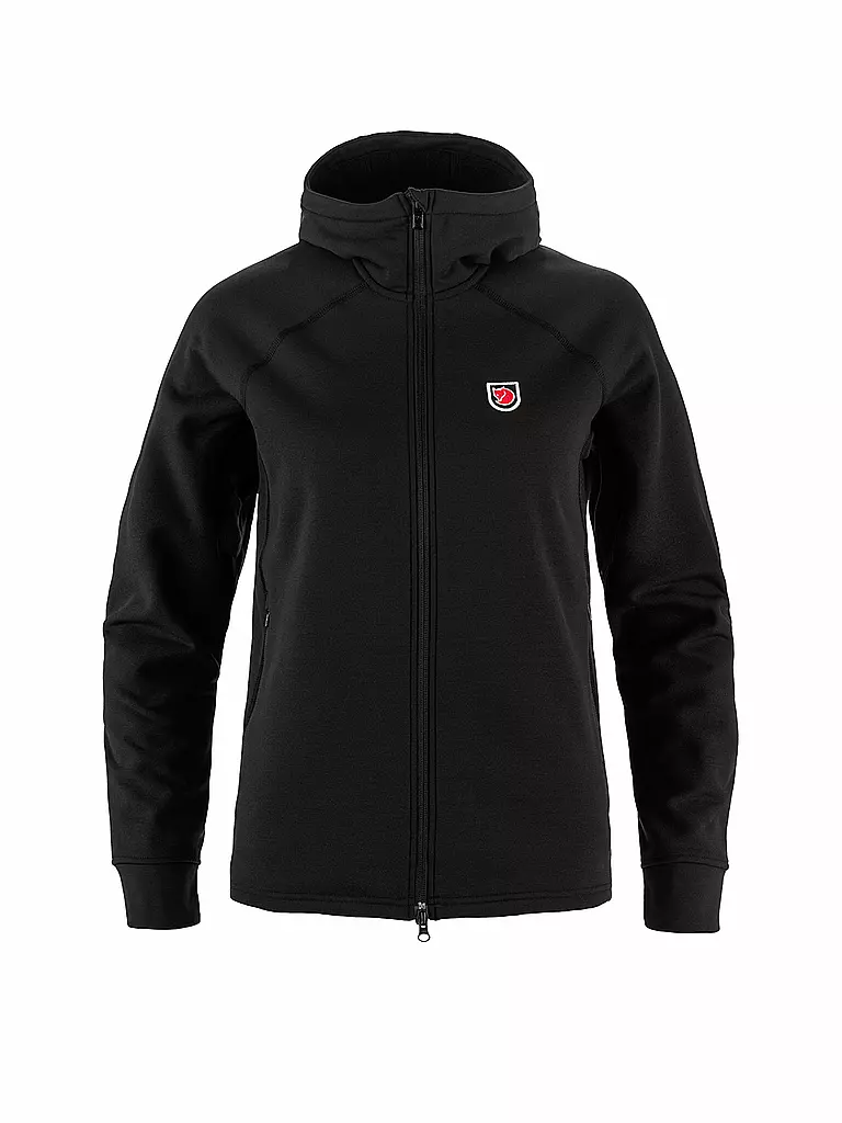 FJÄLLRÄVEN | Giacca in pile da donna Expedition Fleece Hoodie | Nero