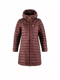 FJÄLLRÄVEN | Giacca invernale da donna Snow Flake Down Hoodie | Rosso scuro