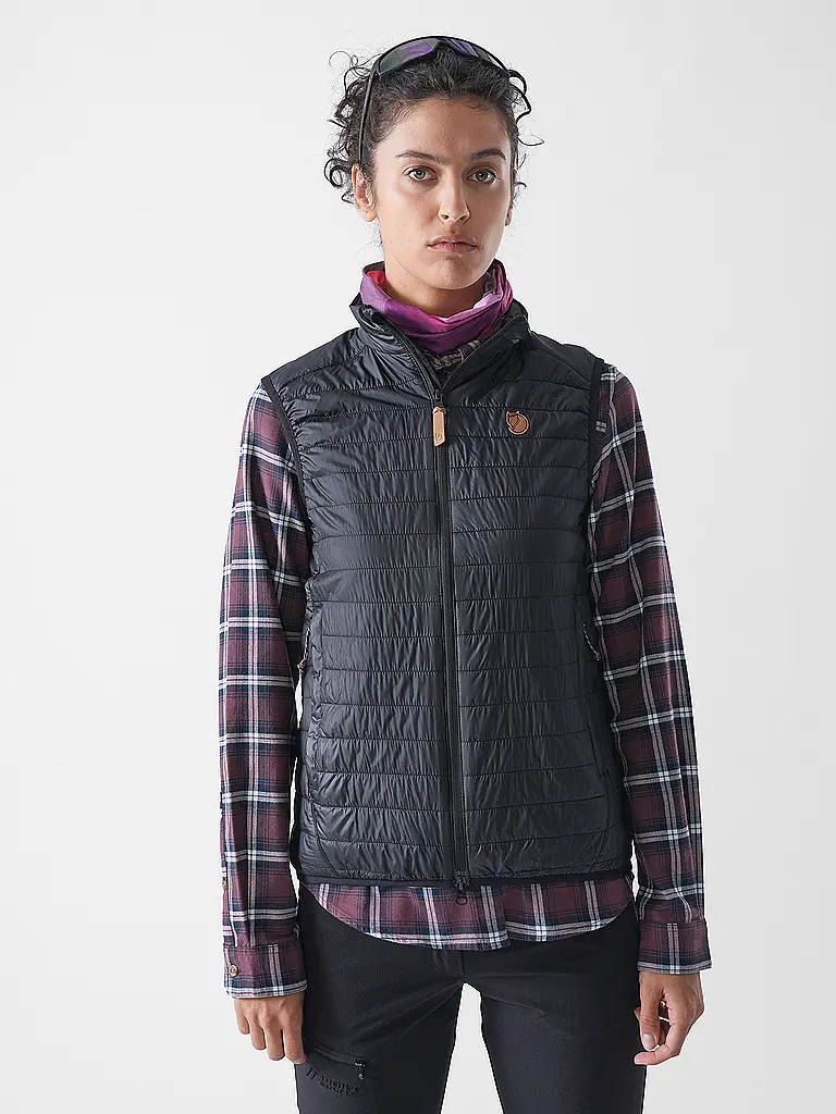 FJÄLLRÄVEN | Gilet da donna Abisko Padded Primaloft | Nero