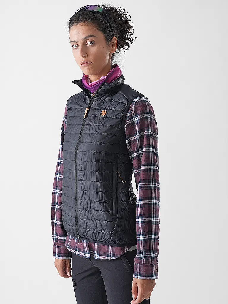 FJÄLLRÄVEN | Gilet da donna Abisko Padded Primaloft | Nero