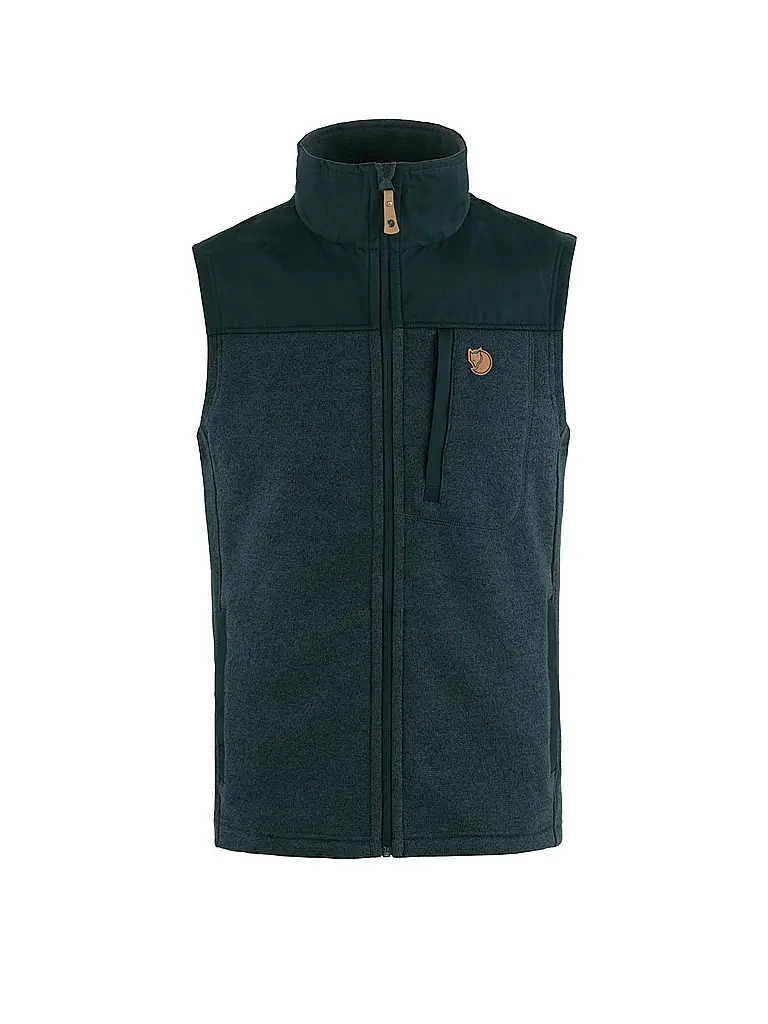 FJÄLLRÄVEN | Gilet in pile da uomo Buck Fleece | Blu scuro