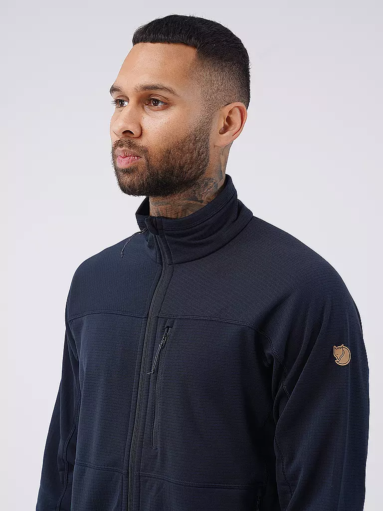 FJÄLLRÄVEN | Herren Fleecejacke Abisko Lite | Blu scuro