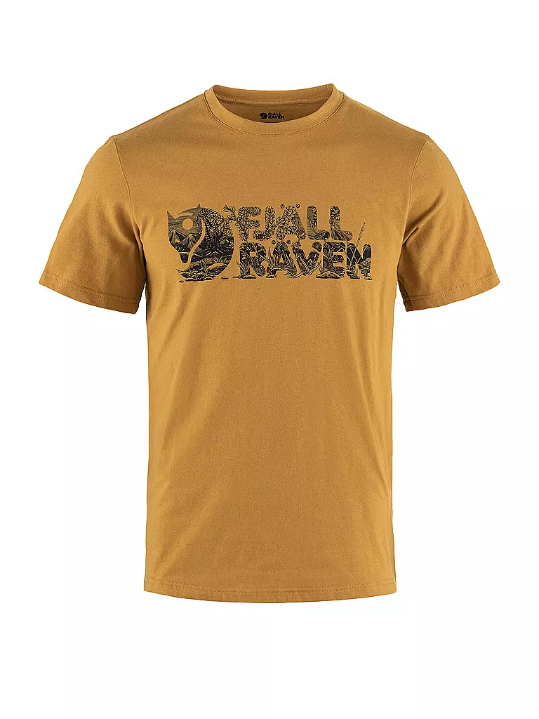 FJÄLLRÄVEN | Herren Funktionsshirt Lush Logo | Senape