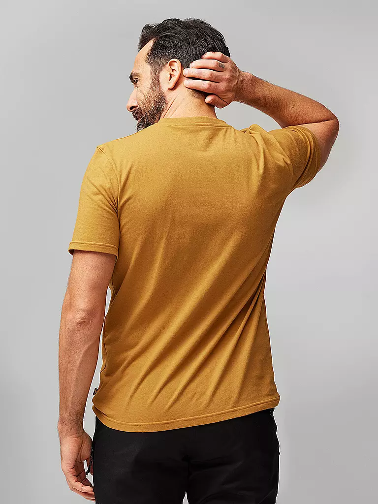 FJÄLLRÄVEN | Herren Funktionsshirt Lush Logo | Senape