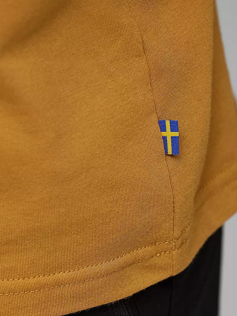 FJÄLLRÄVEN | Herren Funktionsshirt Lush Logo | Senape