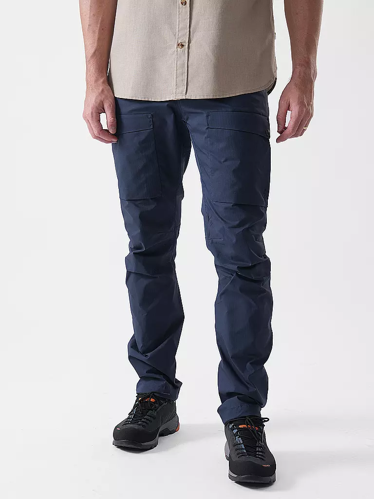 FJÄLLRÄVEN | Herren Wanderhose Hybrid G1000 | Blu scuro