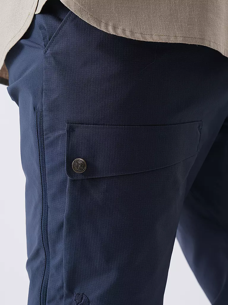 FJÄLLRÄVEN | Herren Wanderhose Hybrid G1000 | Blu scuro