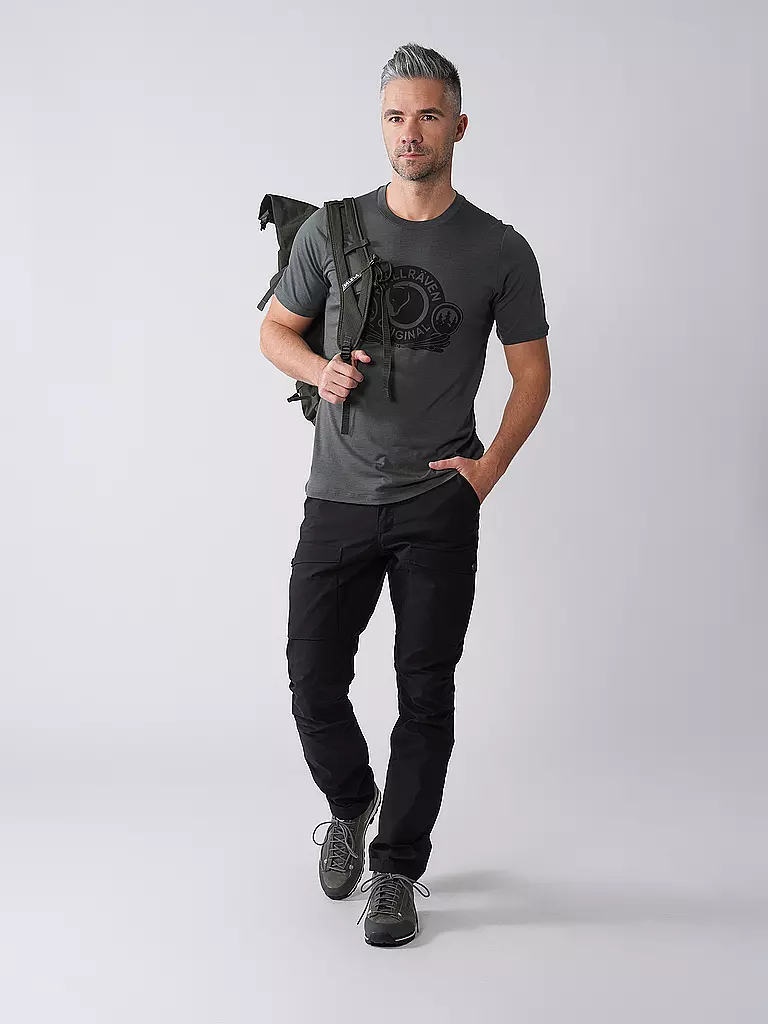 FJÄLLRÄVEN | Maglietta funzionale da uomo Abisko Wool Classic | Grigio