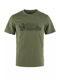 FJÄLLRÄVEN | Maglietta funzionale da uomo Lush Logo | Oliva