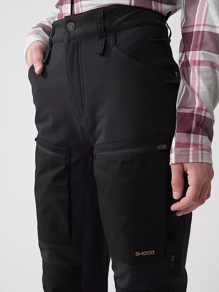 FJÄLLRÄVEN | Pantaloni da trekking da donna Keb Agile Winter | Nero