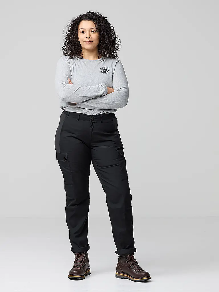 FJÄLLRÄVEN | Pantaloni da trekking da donna Stina | Nero