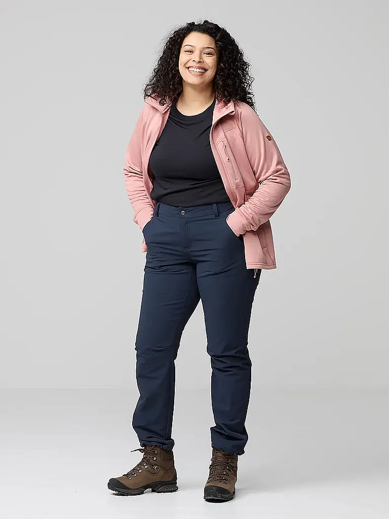 FJÄLLRÄVEN | Pantaloni da trekking invernali Abisko da donna, vestibilità regular | Blu scuro