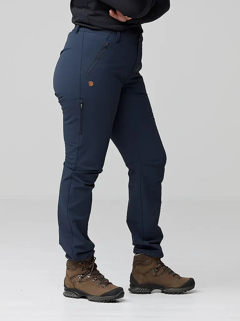 FJÄLLRÄVEN | Pantaloni da trekking invernali Abisko da donna, vestibilità regular | Blu scuro