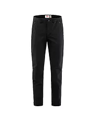 FJÄLLRÄVEN | Pantaloni softshell da trekking da uomo Abisko Winter Stretch | Nero