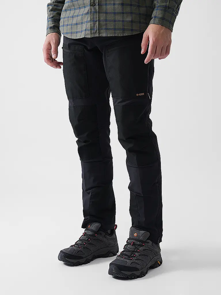 FJÄLLRÄVEN | Pantaloni softshell da uomo KEB Agile Winter | Nero