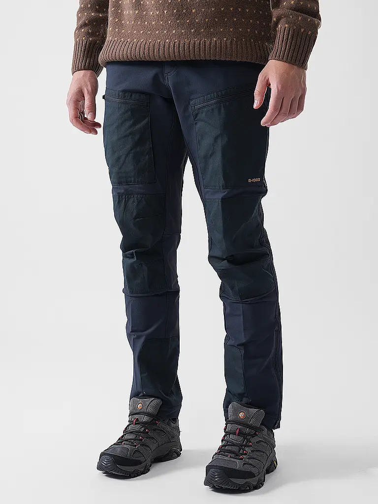 FJÄLLRÄVEN | Pantaloni softshell da uomo KEB Agile Winter | Blu scuro