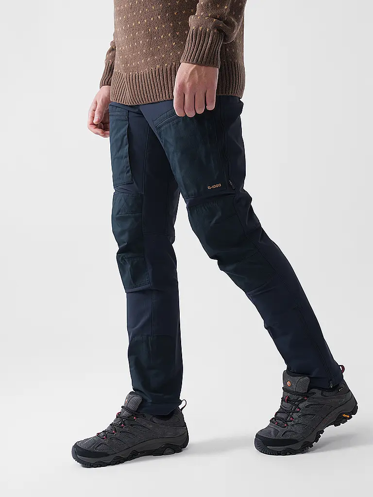 FJÄLLRÄVEN | Pantaloni softshell da uomo KEB Agile Winter | Blu scuro