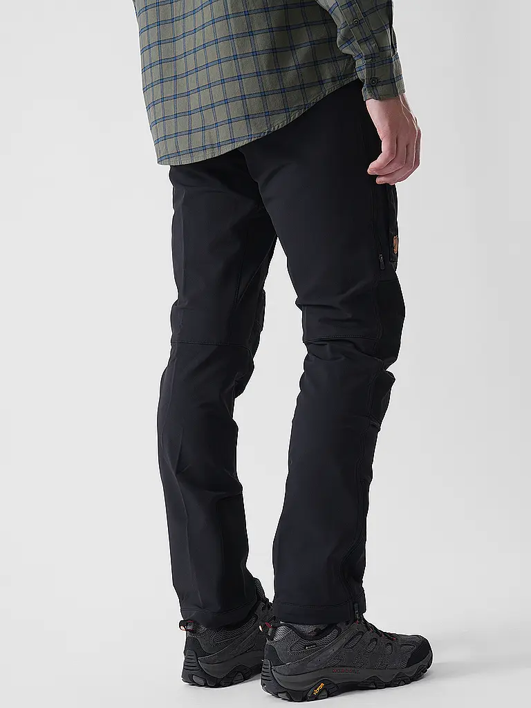 FJÄLLRÄVEN | Pantaloni softshell da uomo KEB Agile Winter | Nero