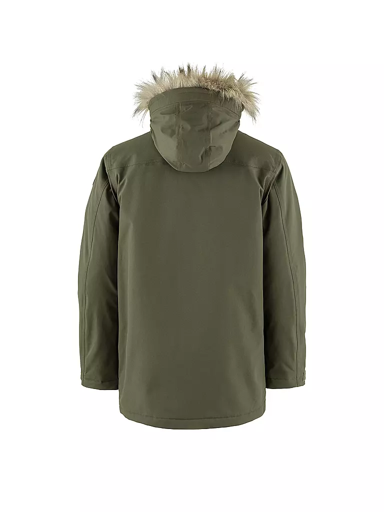 FJÄLLRÄVEN | Parka invernale da uomo Nuuk Lite con cappuccio | Oliva