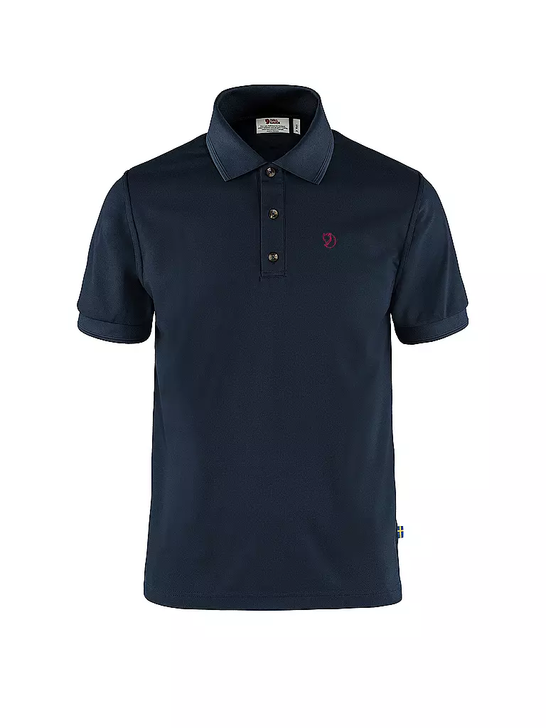 FJÄLLRÄVEN | Polo tecnica da uomo Crowley Pique | Blu scuro