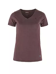 FJÄLLRÄVEN | T-shirt da donna Abisko Cool W | Rosso scuro