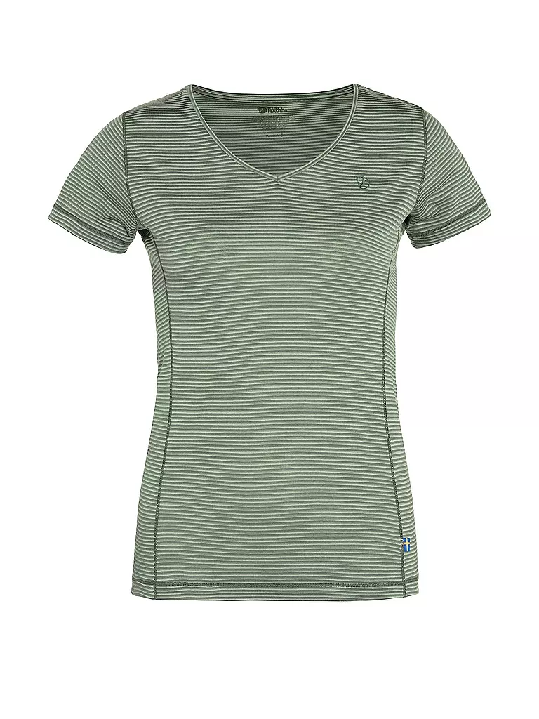 FJÄLLRÄVEN | T-shirt da donna Abisko Cool W | Verde chiaro