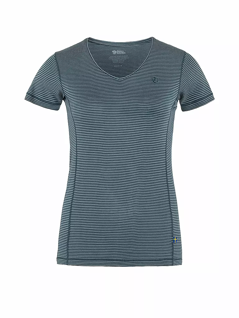 FJÄLLRÄVEN | T-shirt da donna Abisko Cool W | Blu scuro