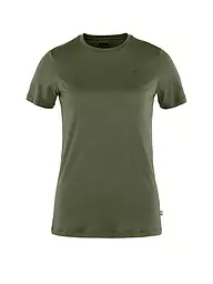 FJÄLLRÄVEN | T-shirt da donna Abisko Wool SS W | Oliva