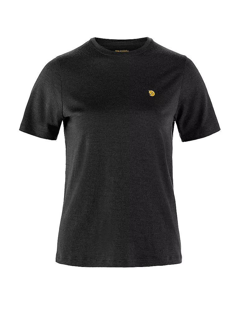 FJÄLLRÄVEN | T-shirt da donna Bergtagen Merino 190 | Nero