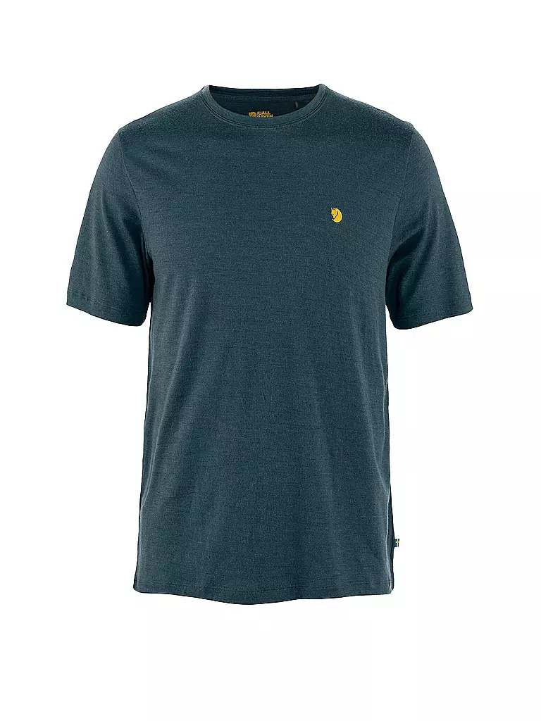 FJÄLLRÄVEN | T-shirt da uomo Bergtagen Merino 190 | Blu scuro
