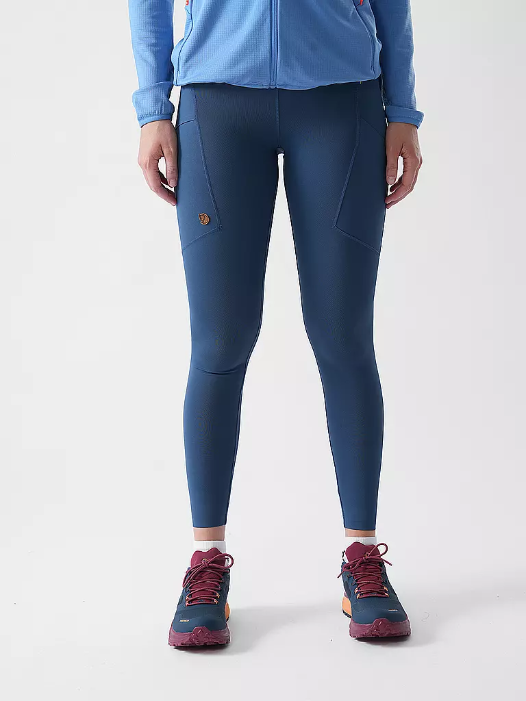 FJÄLLRÄVEN | Trekkingtight da donna Abisko W 7/8 | Blu scuro