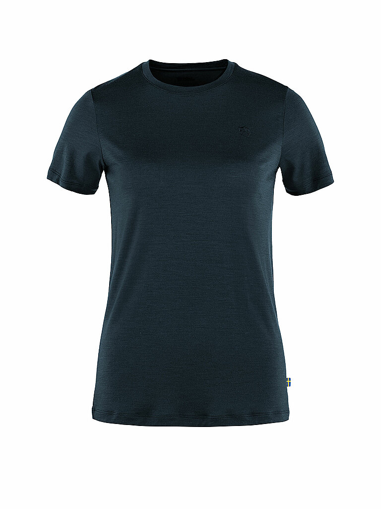 T-shirt da donna Abisko Wool SS W blu M