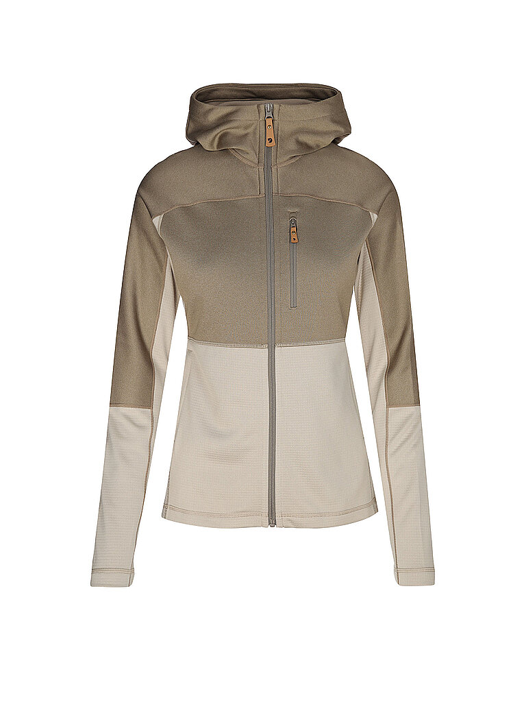 Giacca in pile da donna Abisko Trail Hoodie marrone chiaro M