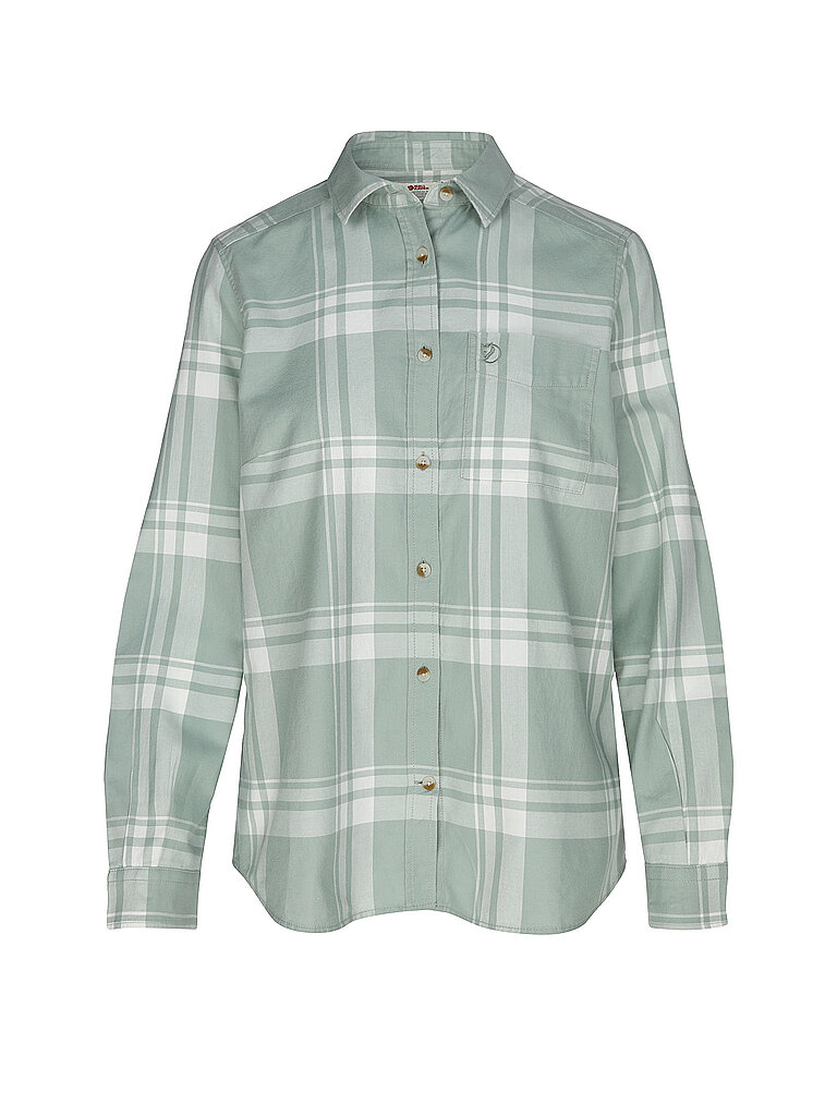 Camicia da donna Oevik Lite Flannel verde chiaro XS