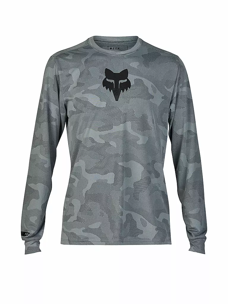 FOX | Herren Radshirt  Langarm-Jersey Ranger TruDri™ | Grigio chiaro