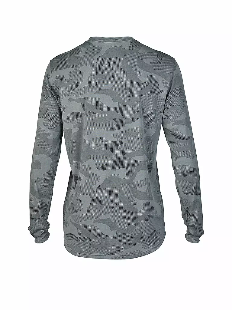 FOX | Herren Radshirt  Langarm-Jersey Ranger TruDri™ | Grigio chiaro
