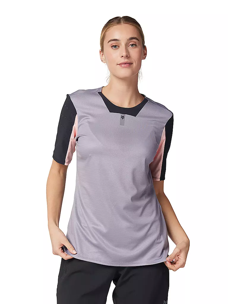 FOX | Maglia da ciclismo da donna Defend | Grigio chiaro