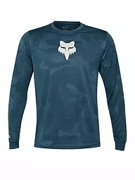 FOX | Maglia da ciclismo da uomo a maniche lunghe Ranger TruDri™ | Blu scuro
