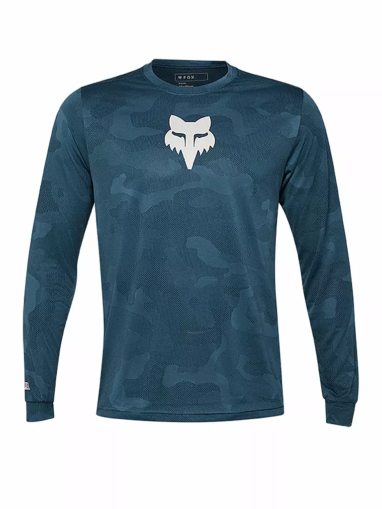 FOX | Maglia da ciclismo da uomo a maniche lunghe Ranger TruDri™ | Blu scuro