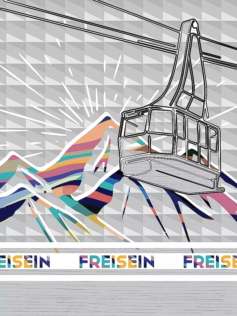 FREISEIN | Damen Multifunktionstuch HavensLadder | Grigio chiaro