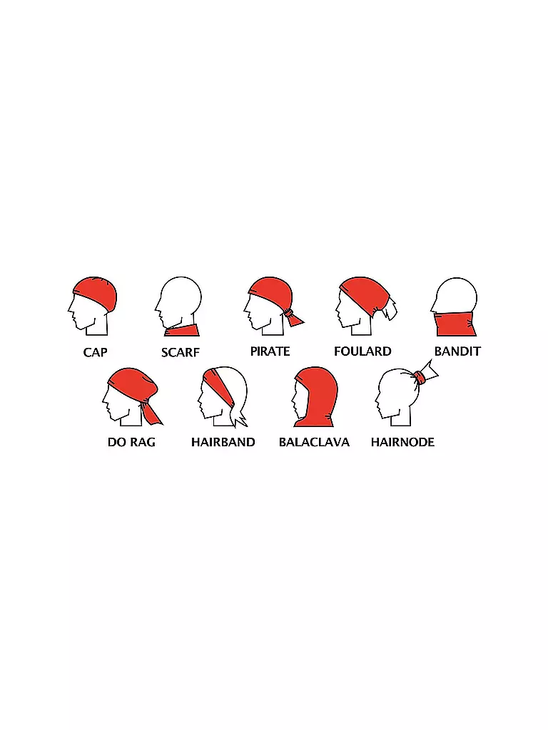 FREISEIN | Damen Multifunktionstuch HavensLadder | Grigio chiaro