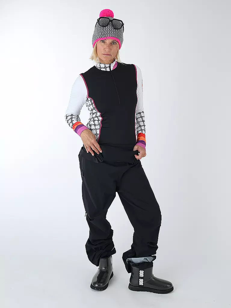 FREISEIN | Zipshirt intimo da donna Winter Wonder | Nero