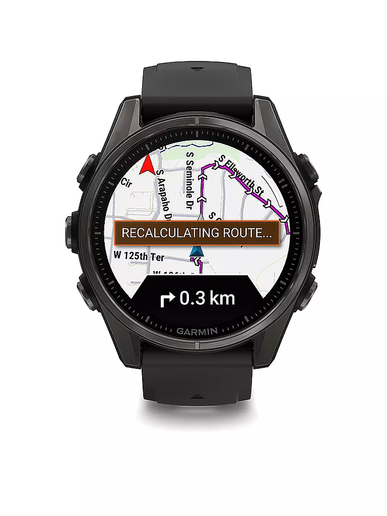 GARMIN | Smartwatch GPS multisport Fenix 8 Amoled Sapphire 43 mm | Nero