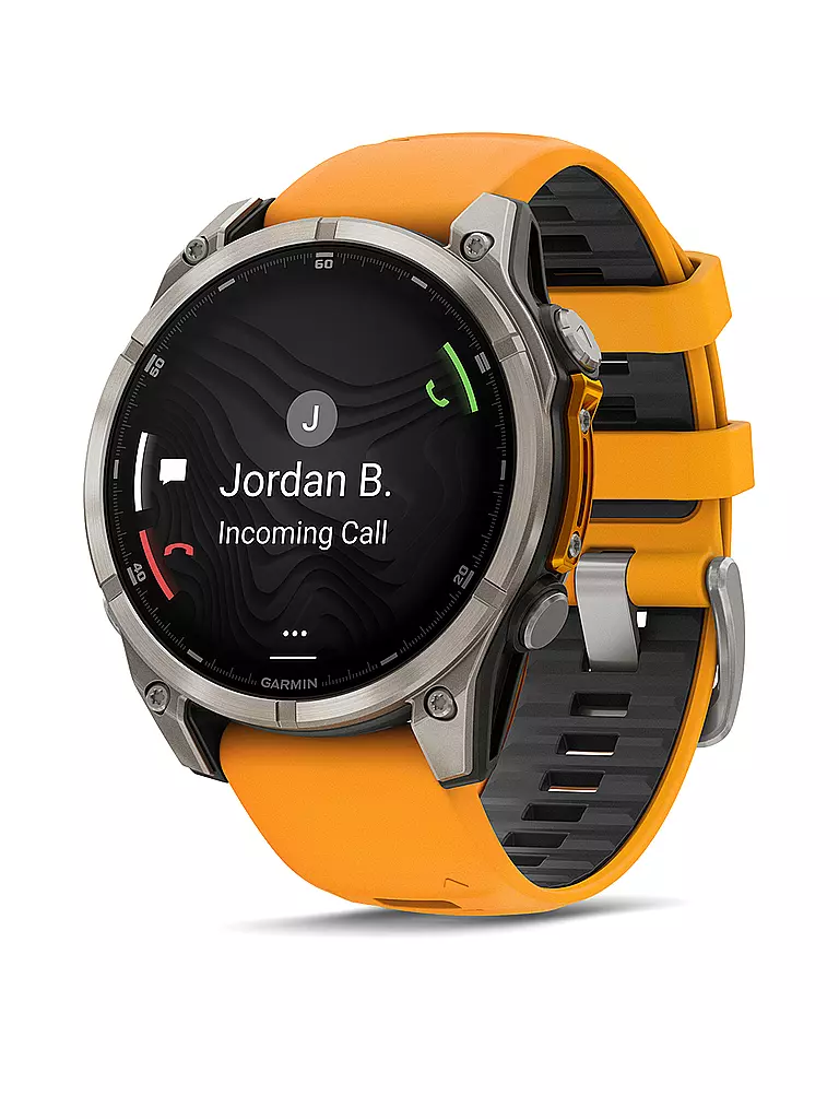 GARMIN | Smartwatch GPS multisport Fenix 8 Amoled Sapphire 47mm | Arancione