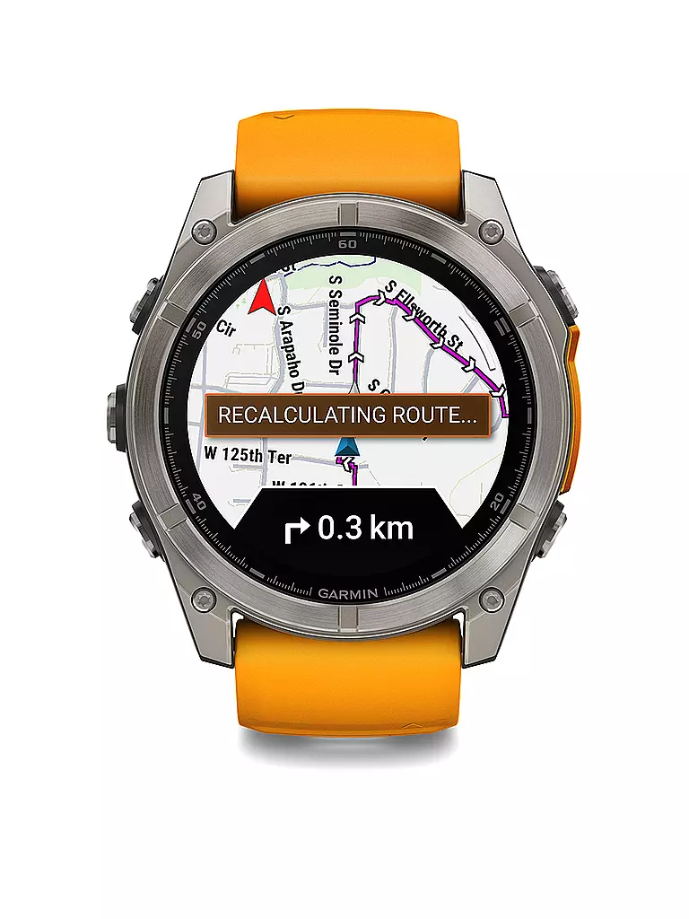 GARMIN | Smartwatch GPS multisport Fenix 8 Amoled Sapphire 51 mm | Arancione